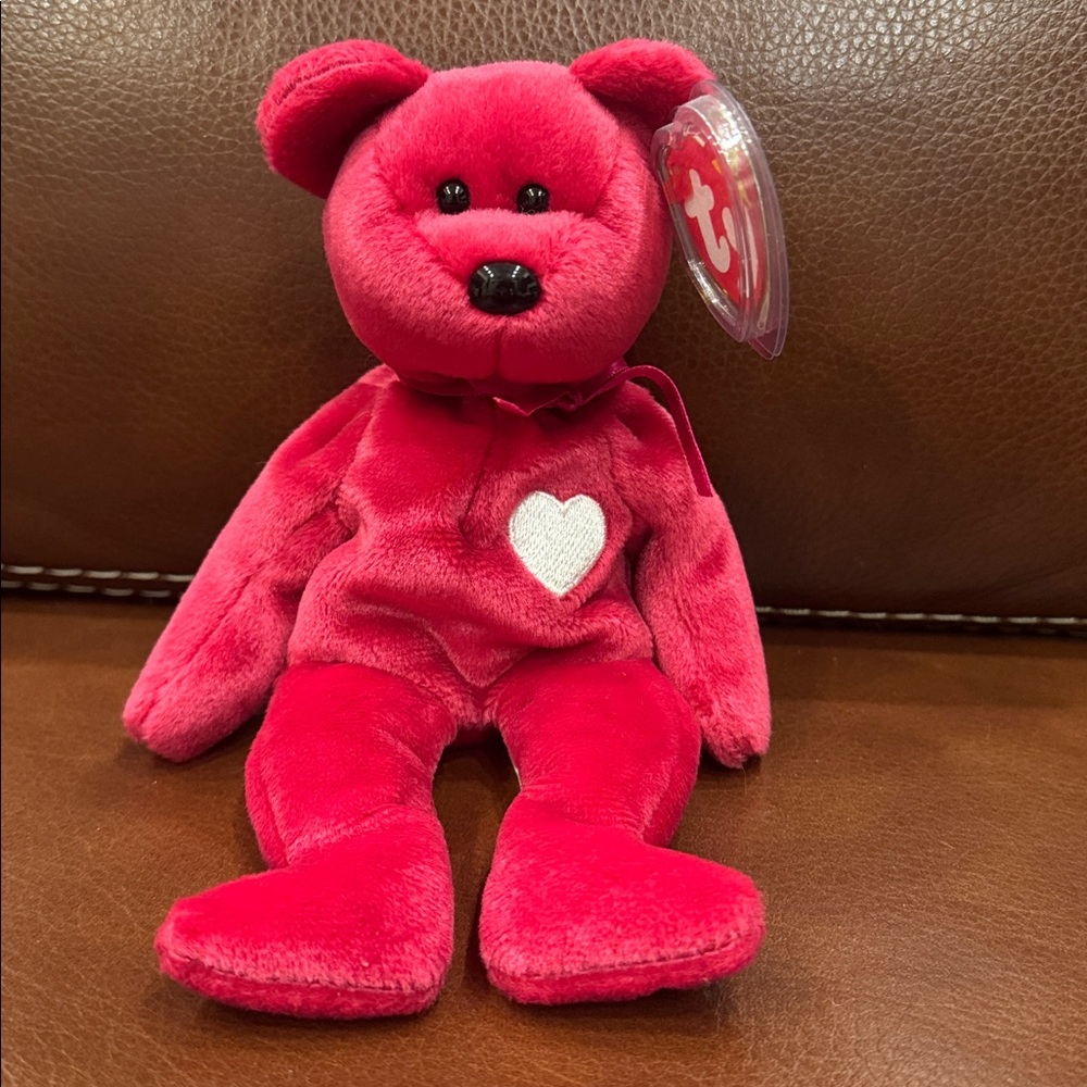 Ty Original Beanie Baby “Valentina” the Bear Retired Vintage Stuffed Plush
